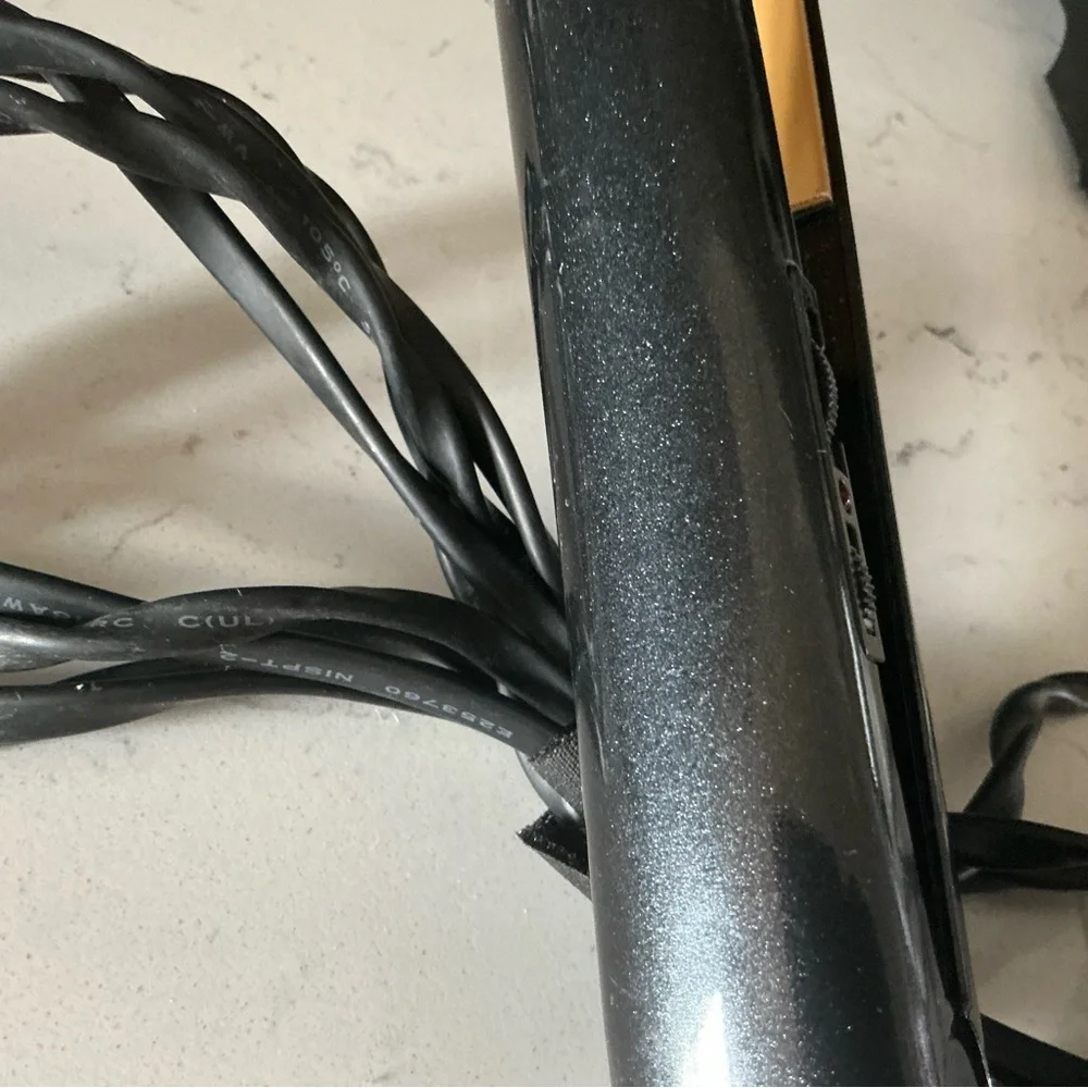 Chi classic black shinny tourmaline ceramic hair straightener irons 1” 410F